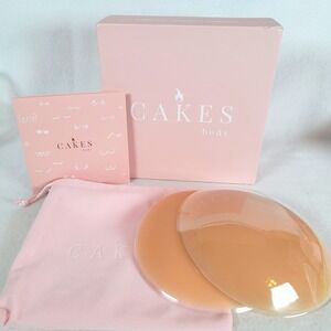 CAKES body Womens Nipple Cover Grippy Non-Adhesive Size Plus Honey